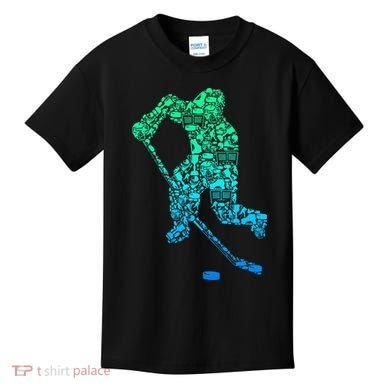 Ice Hockey Player Kids T-Shirt