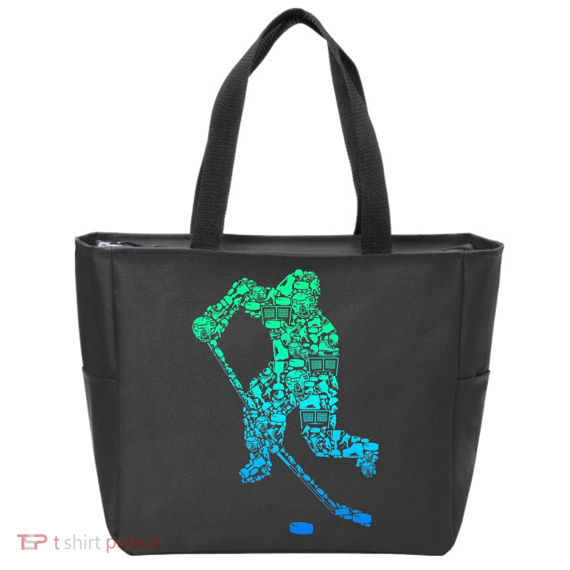 Ice Hockey Player Tote Bag
