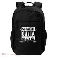 Ice Hockey Player Gift Straight Outta The Penalty Box Gift Backpack thumb 0
