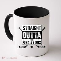Ice Hockey Player Gift Straight Outta The Penalty Box Gift Coffee Mug thumb 0