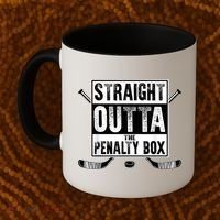 Ice Hockey Player Gift Straight Outta The Penalty Box Gift Coffee Mug thumb 2