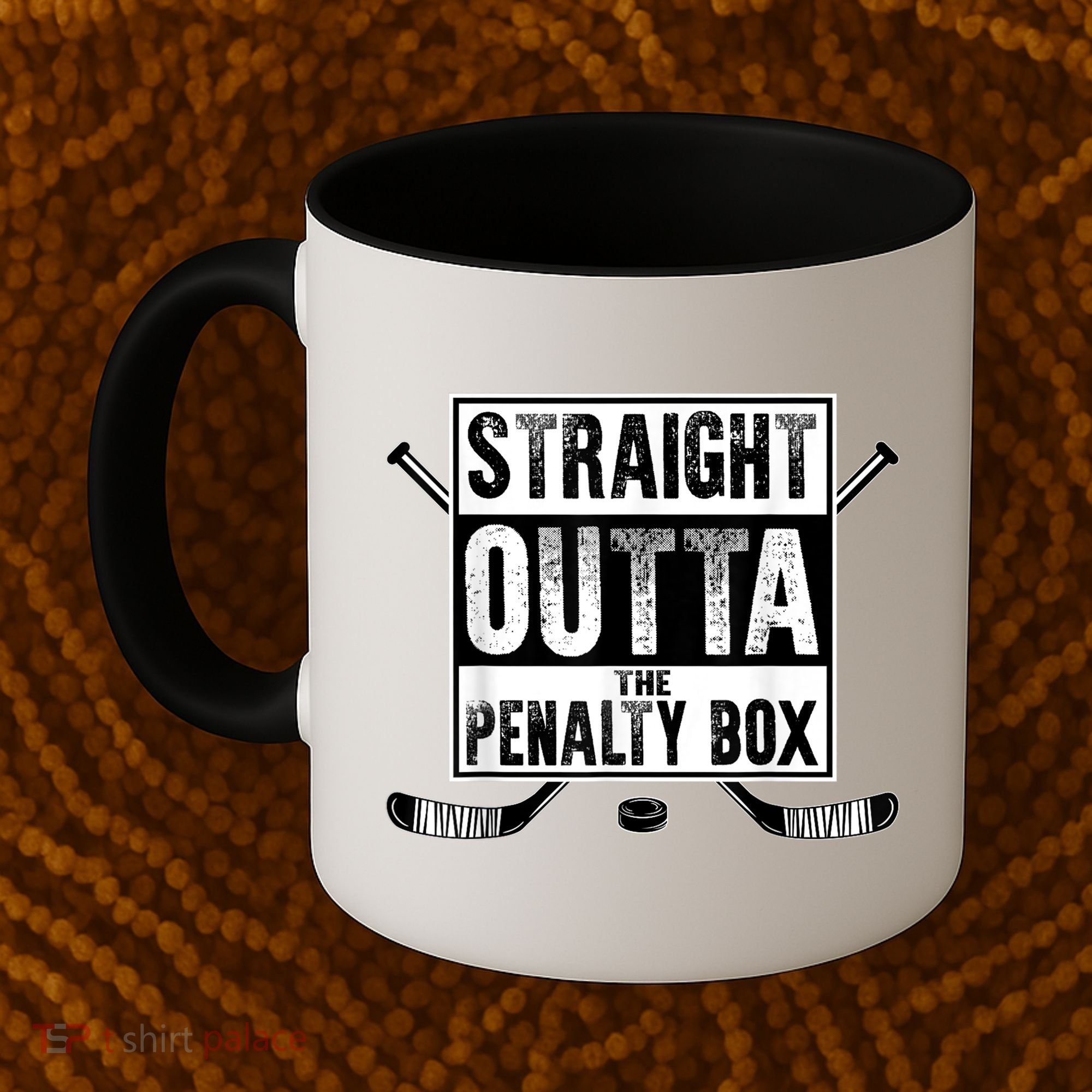 Ice Hockey Player Gift Straight Outta The Penalty Box Gift Coffee Mug