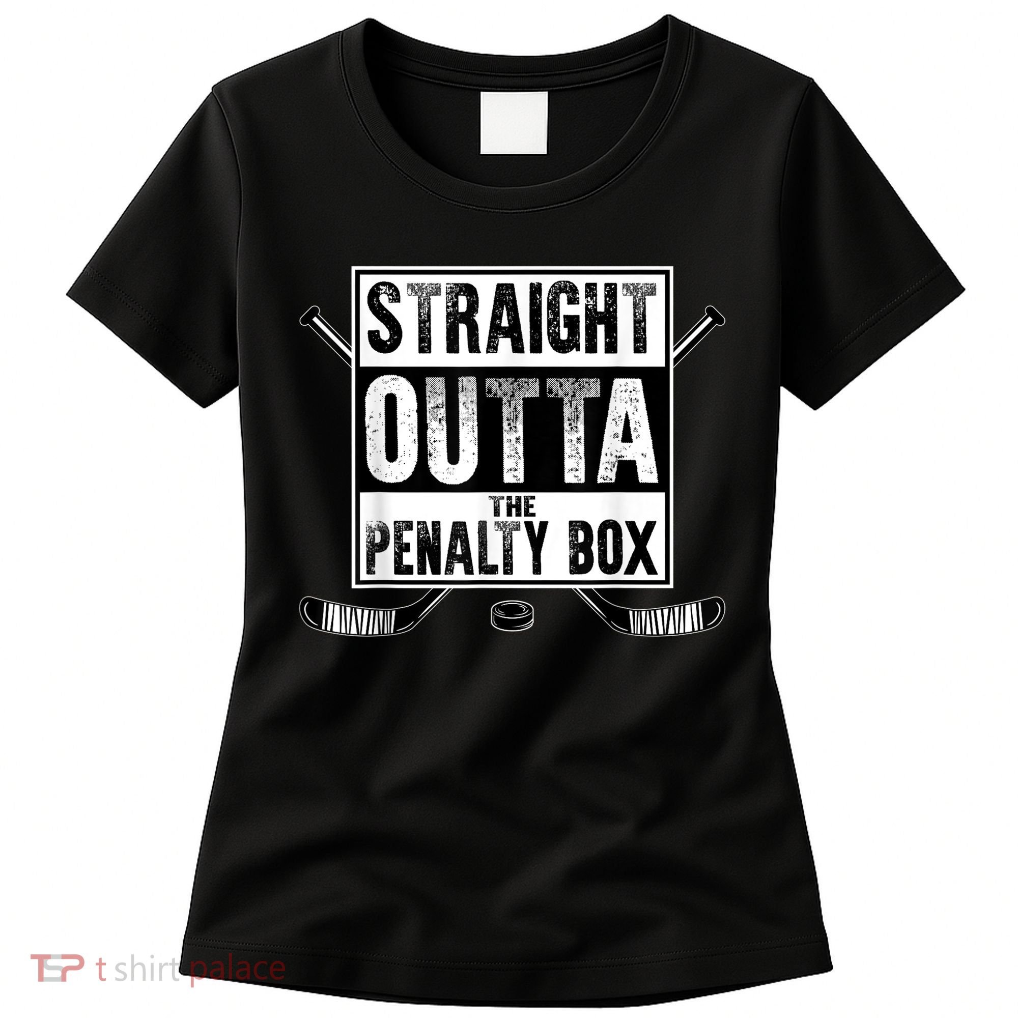 Ice Hockey Player Gift Straight Outta The Penalty Box Gift Women's T-Shirt