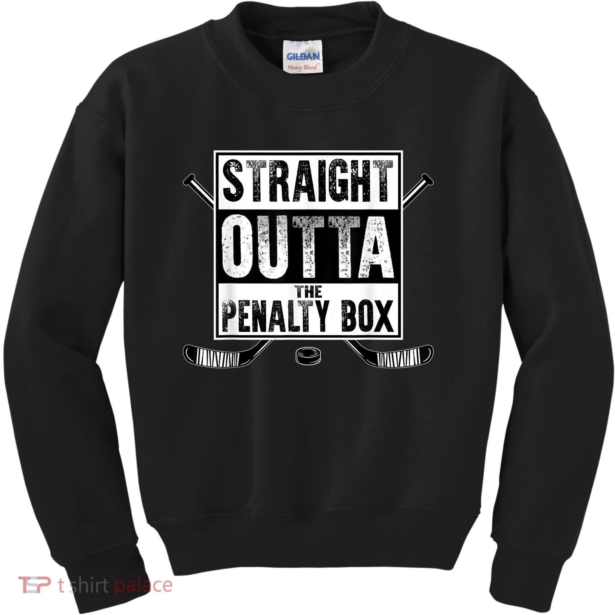 Ice Hockey Player Gift Straight Outta The Penalty Box Gift Kids Sweatshirt