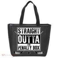 Ice Hockey Player Gift Straight Outta The Penalty Box Gift Tote Bag thumb 0