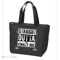 Ice Hockey Player Gift Straight Outta The Penalty Box Gift Tote Bag thumb 3