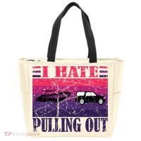 I Hate Pulling Out Retro Boating Boat Captain Gift Tote Bag thumb 0