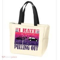 I Hate Pulling Out Retro Boating Boat Captain Gift Tote Bag thumb 3