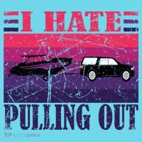 I Hate Pulling Out Retro Boating Boat Captain Gift Button thumb 1