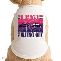 I Hate Pulling Out Retro Boating Boat Captain Gift Doggie Tank thumb 0