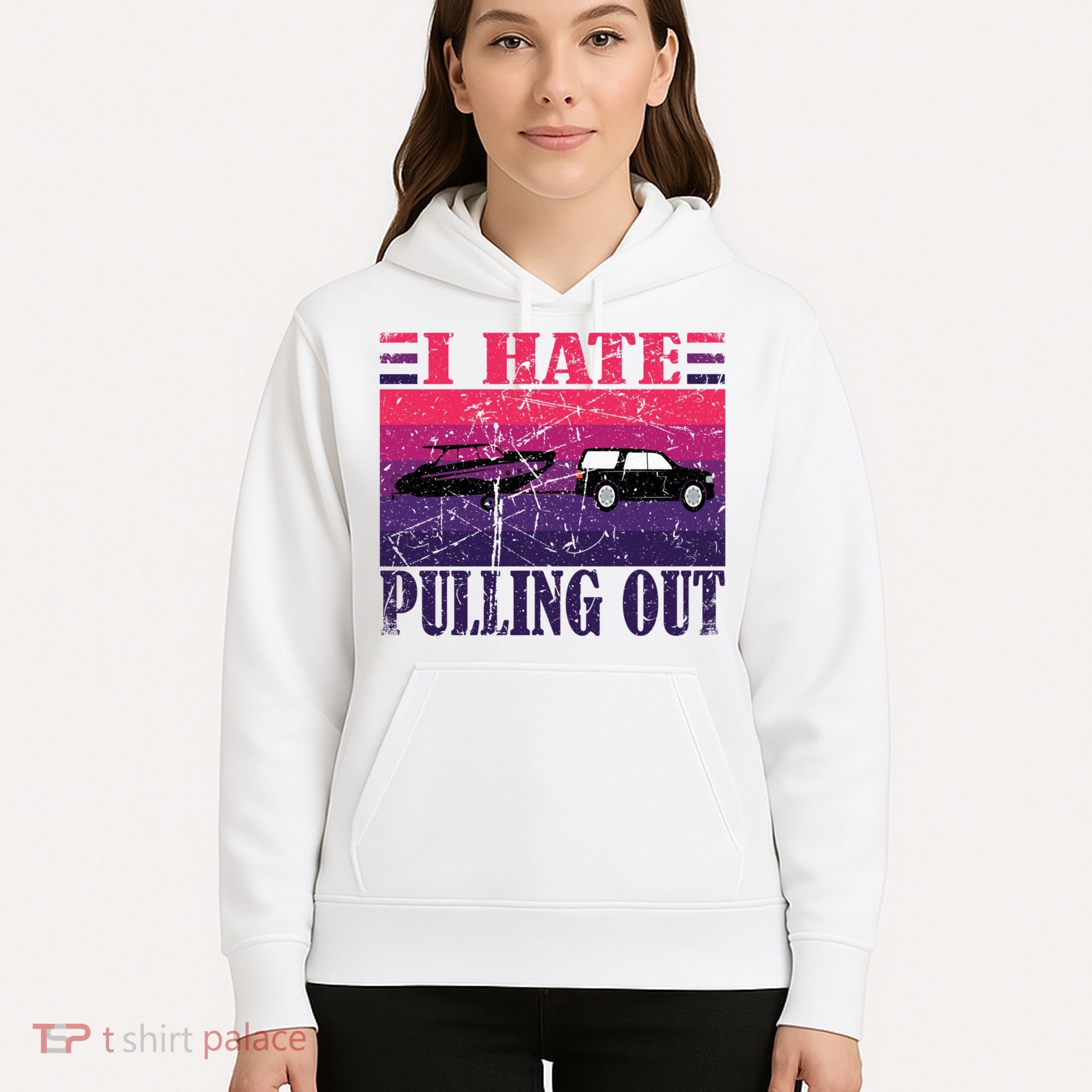 I Hate Pulling Out Retro Boating Boat Captain Gift Hoodie