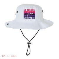 I Hate Pulling Out Retro Boating Boat Captain Gift Bucket Hat thumb 0