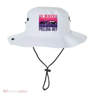 I Hate Pulling Out Retro Boating Boat Captain Gift Bucket Hat