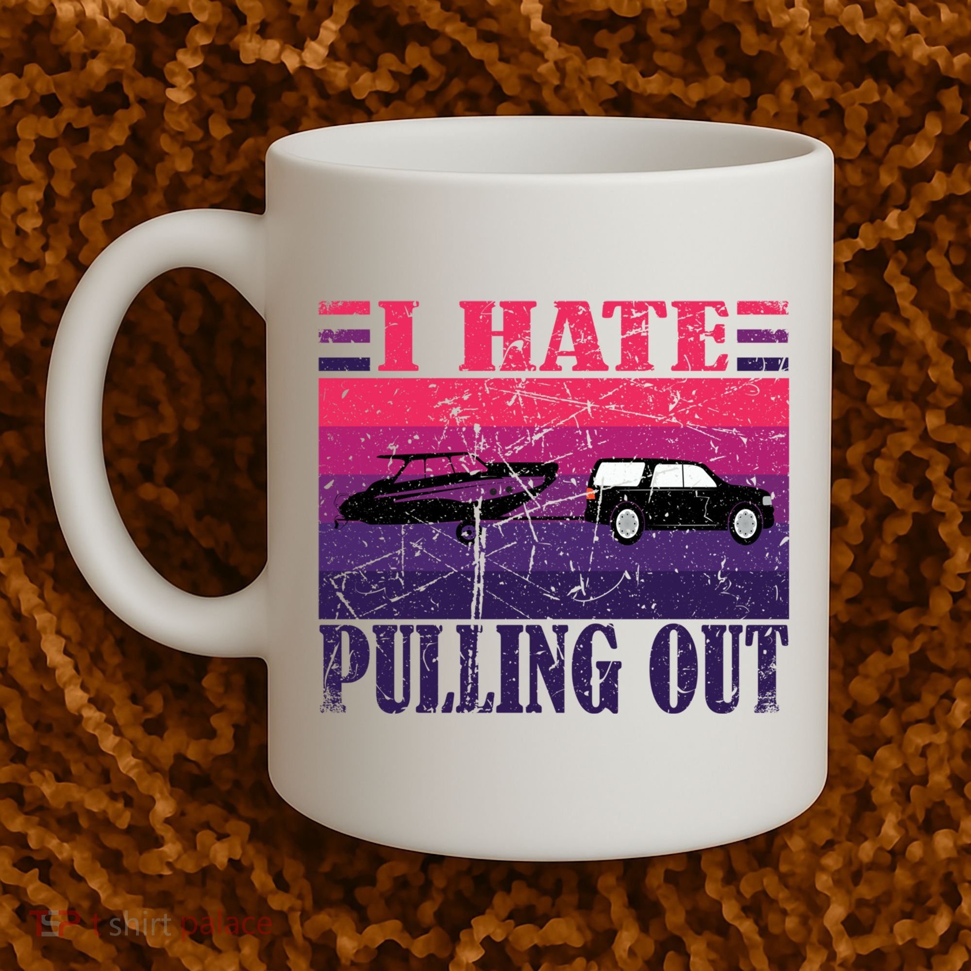 I Hate Pulling Out Retro Boating Boat Captain Gift Coffee Mug