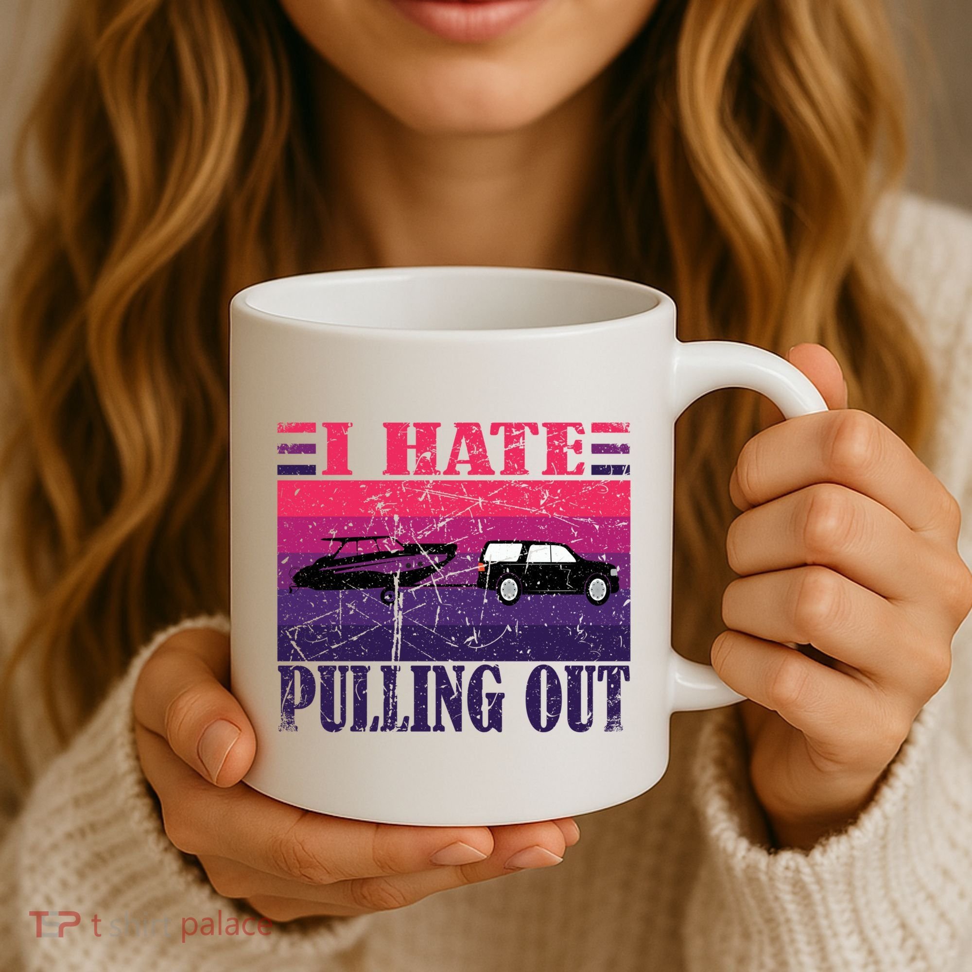I Hate Pulling Out Retro Boating Boat Captain Gift Coffee Mug