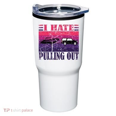 I Hate Pulling Out Retro Boating Boat Captain Gift Tumbler