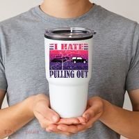 I Hate Pulling Out Retro Boating Boat Captain Gift Tumbler thumb 2