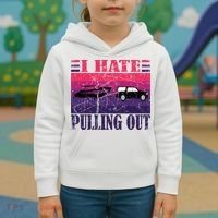 I Hate Pulling Out Retro Boating Boat Captain Gift Kids Hoodie thumb 3