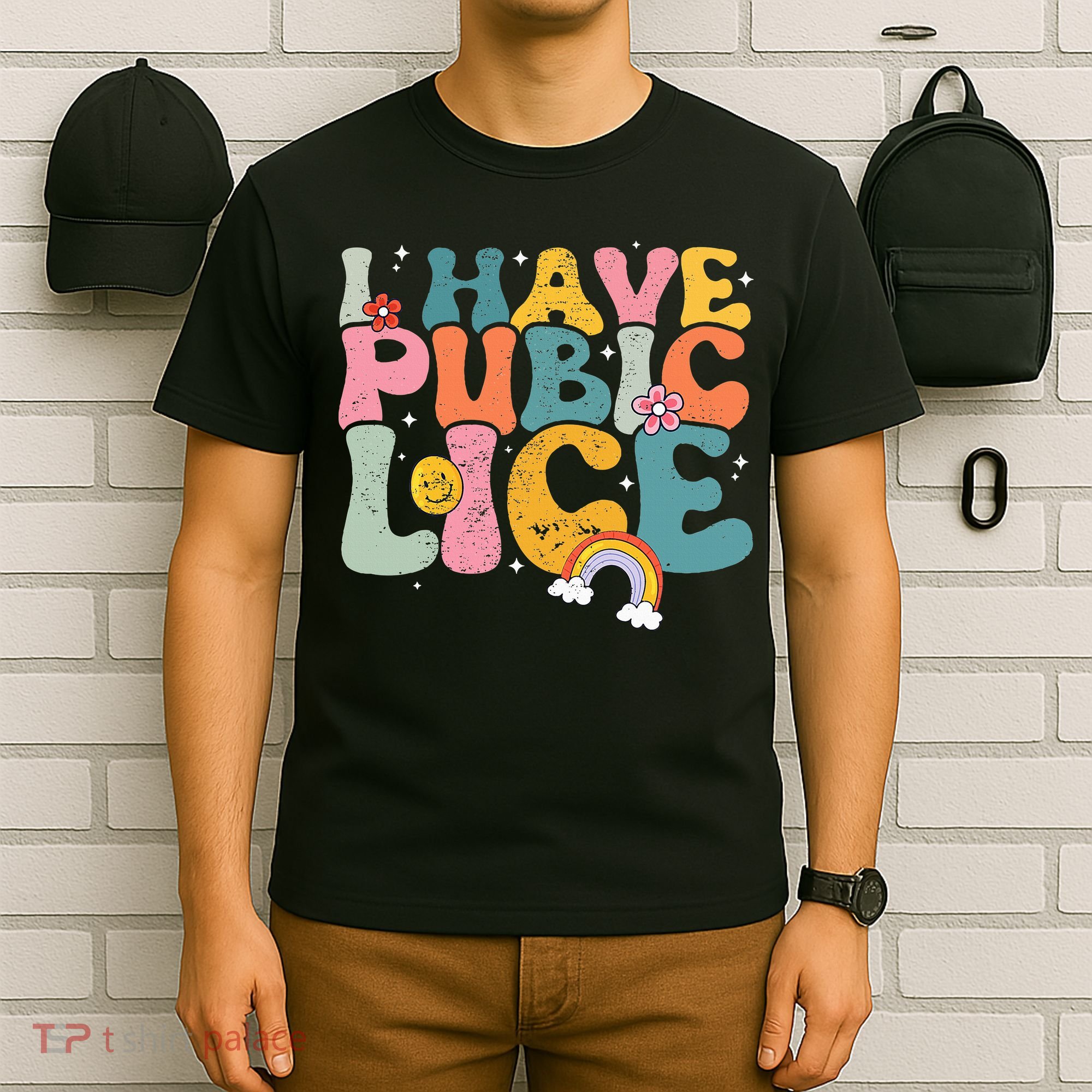 I Have Pubic Lice Groovy  T-Shirt