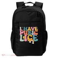 I Have Pubic Lice Groovy  Backpack thumb 0