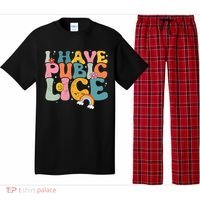 I Have Pubic Lice Groovy  Pajama Set thumb 0