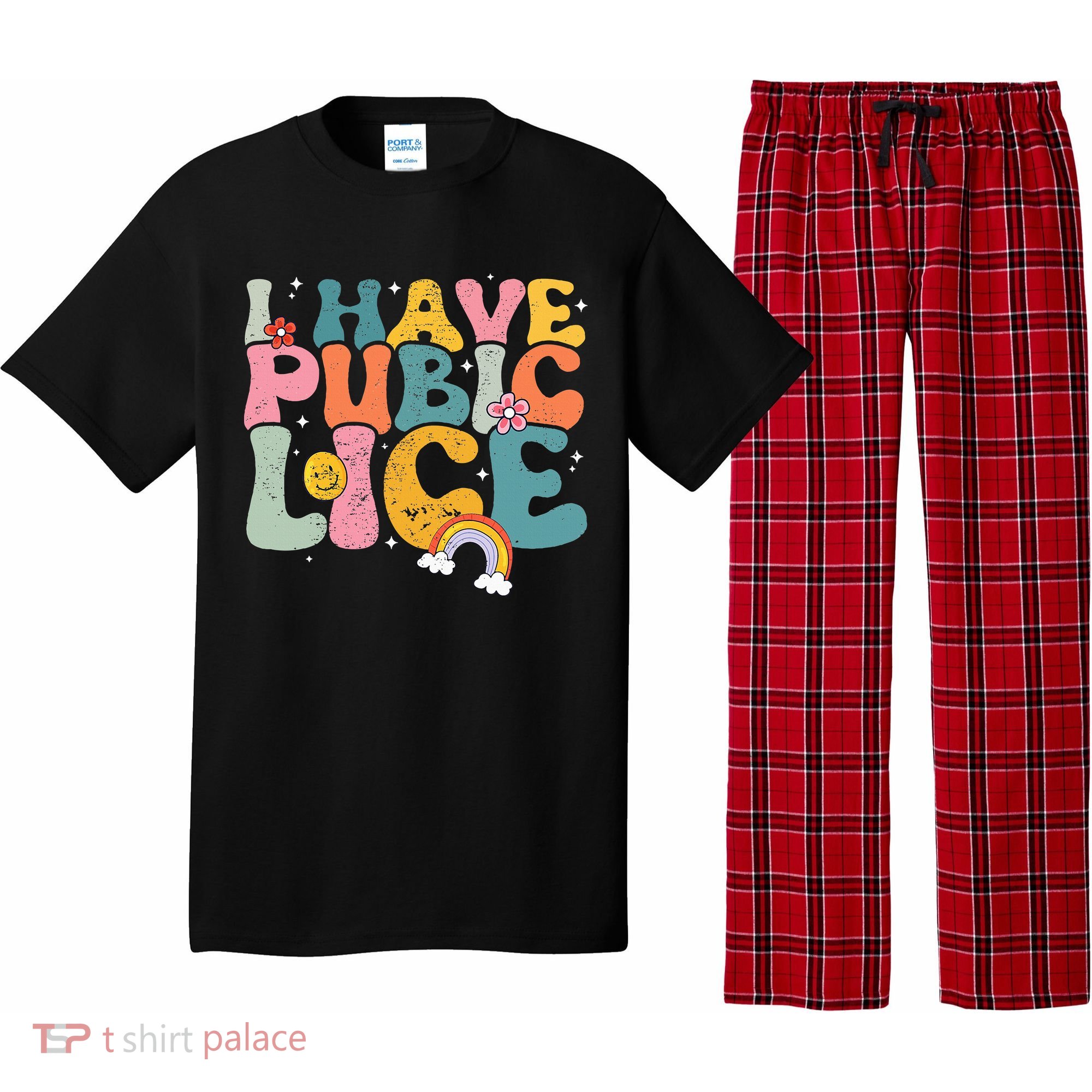 I Have Pubic Lice Groovy  Pajama Set