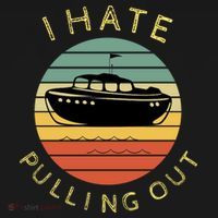 I Hate Pulling Out Retro Boating Boat Captain Funny Gift Pajama Set thumb 2