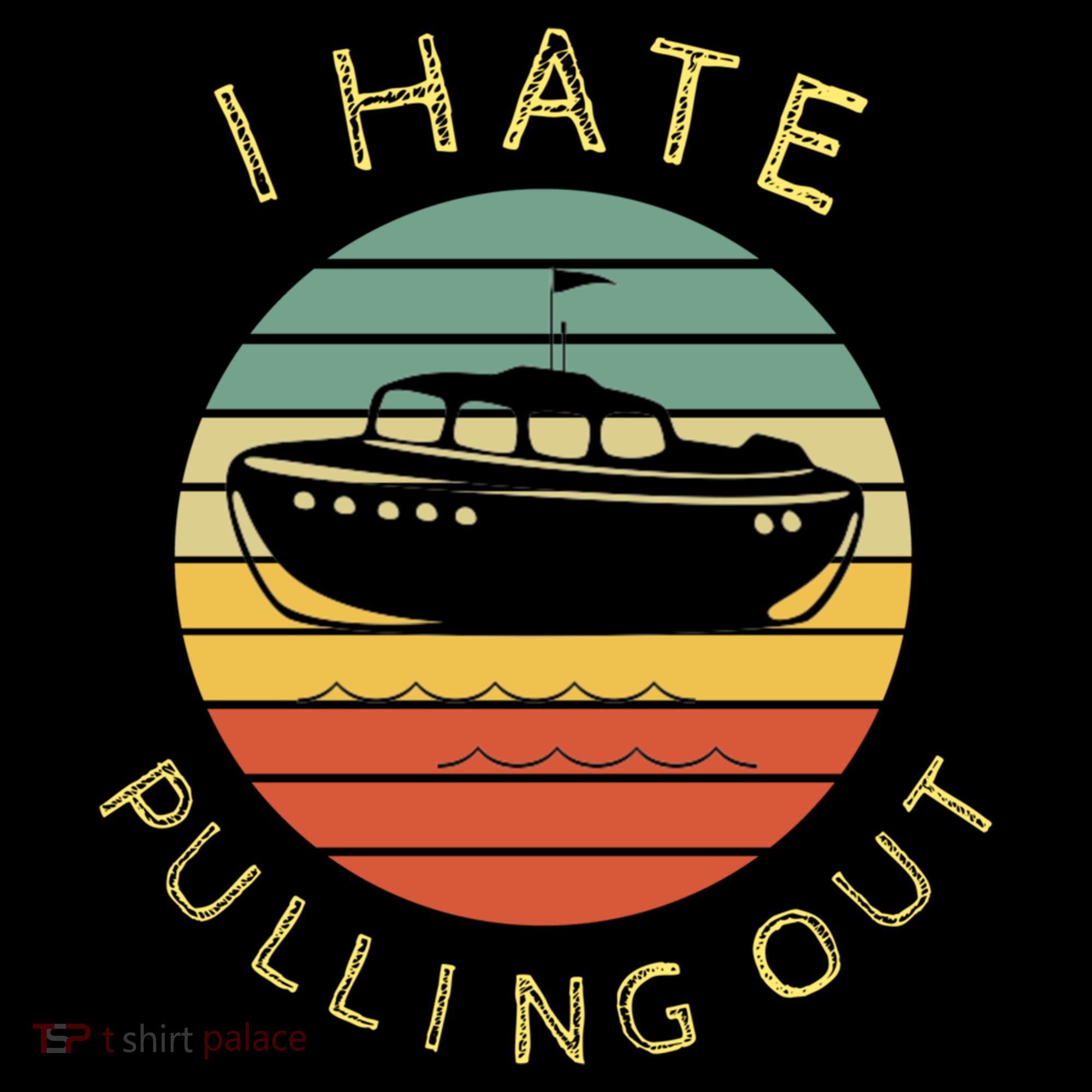 I Hate Pulling Out Retro Boating Boat Captain Funny Gift Ornament
