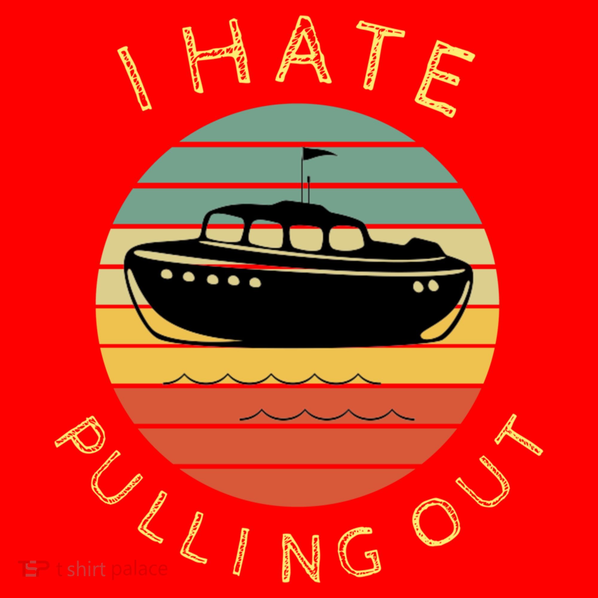I Hate Pulling Out Retro Boating Boat Captain Funny Gift Santa Hat