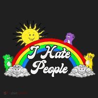 I Hate People Rainbow Printed Graphic Women's Sweatshirt thumb 2