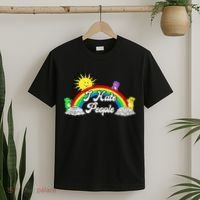 I Hate People Rainbow Printed Graphic T-Shirt thumb 2