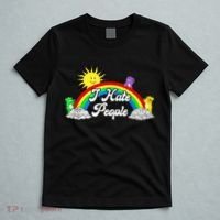 I Hate People Rainbow Printed Graphic T-Shirt thumb 5