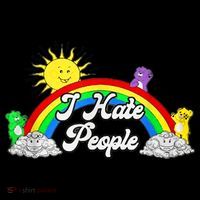 I Hate People Rainbow Printed Graphic Women's Hoodie thumb 2