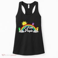 I Hate People Rainbow Printed Graphic Women's Tank Top thumb 0