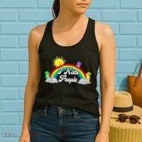 I Hate People Rainbow Printed Graphic Women's Tank Top thumb 2