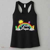 I Hate People Rainbow Printed Graphic Women's Tank Top thumb 3