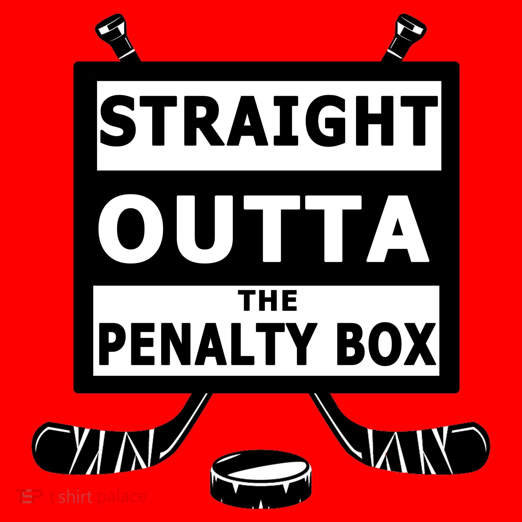Ice Hockey Player Straight Outta The Penalty Box Santa Hat