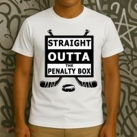 Ice Hockey Player Straight Outta The Penalty Box T-Shirt thumb 3