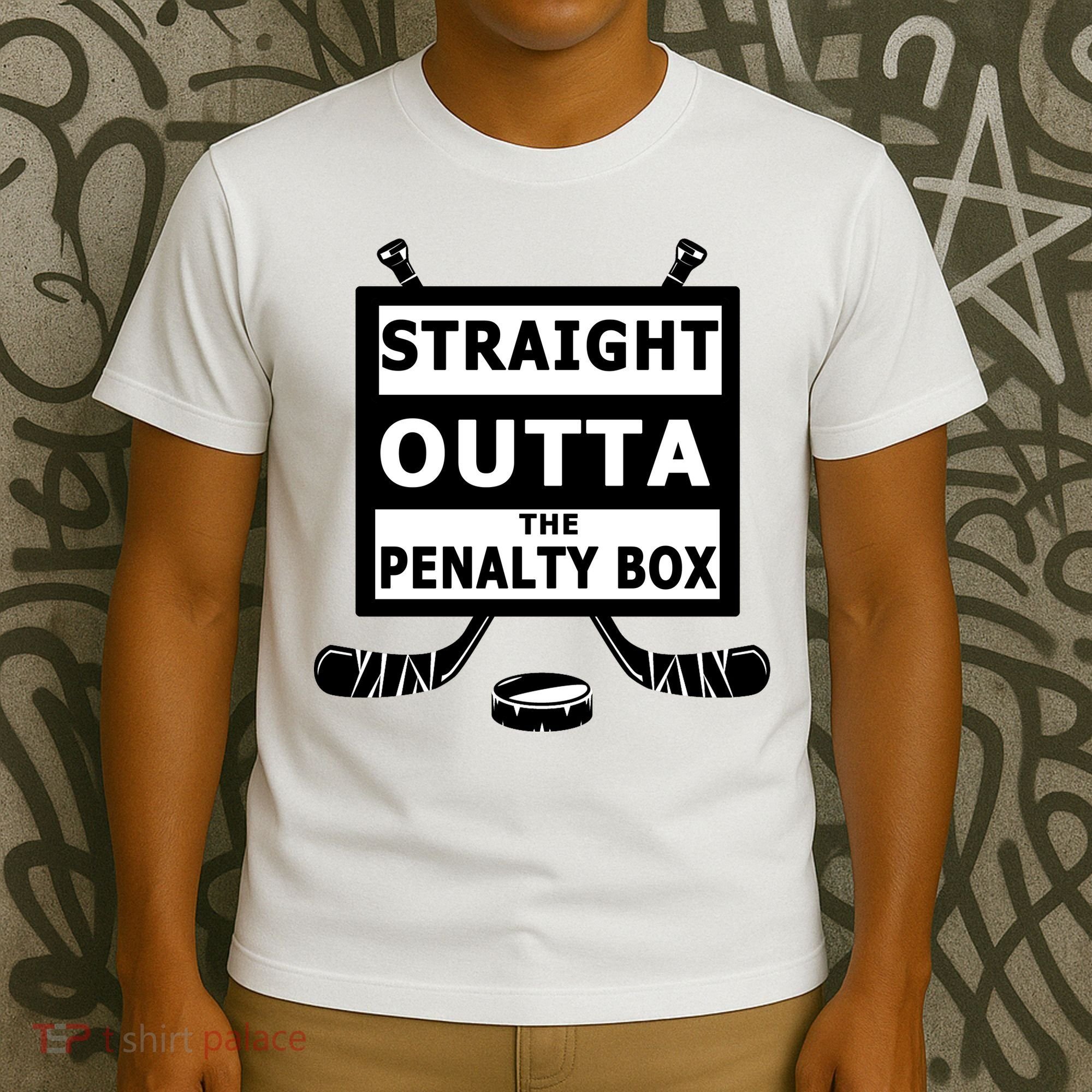 Ice Hockey Player Straight Outta The Penalty Box T-Shirt