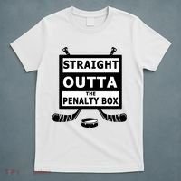Ice Hockey Player Straight Outta The Penalty Box T-Shirt thumb 5