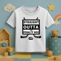 Ice Hockey Player Straight Outta The Penalty Box Toddler T-Shirt thumb 3