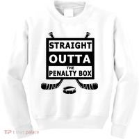 Ice Hockey Player Straight Outta The Penalty Box Kids Sweatshirt thumb 0