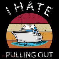 I Hate Pulling Out Retro Boating Boat Captain Gift Pajama Set thumb 2