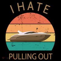 I Hate Pulling Out Retro Boating Boat Captain Gift Backpack thumb 2