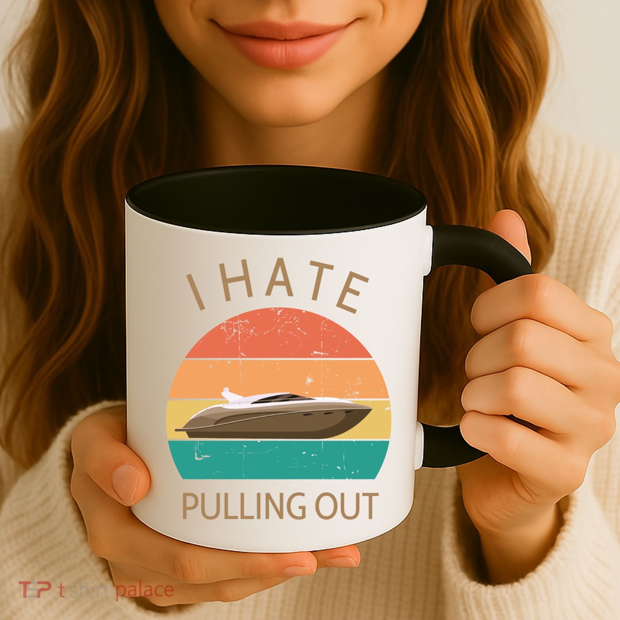 I Hate Pulling Out Retro Boating Boat Captain Gift Coffee Mug