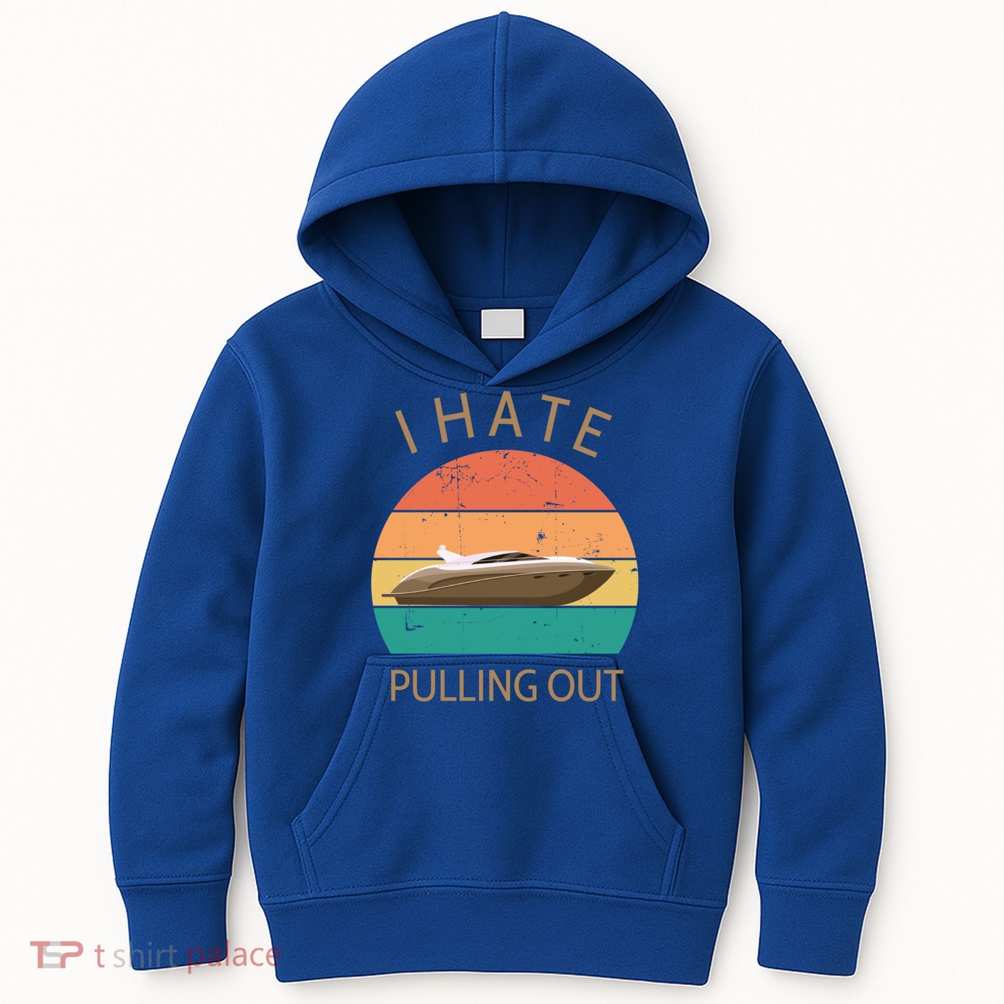I Hate Pulling Out Retro Boating Boat Captain Gift Kids Hoodie