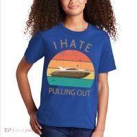 I Hate Pulling Out Retro Boating Boat Captain Gift Kids T-Shirt thumb 2