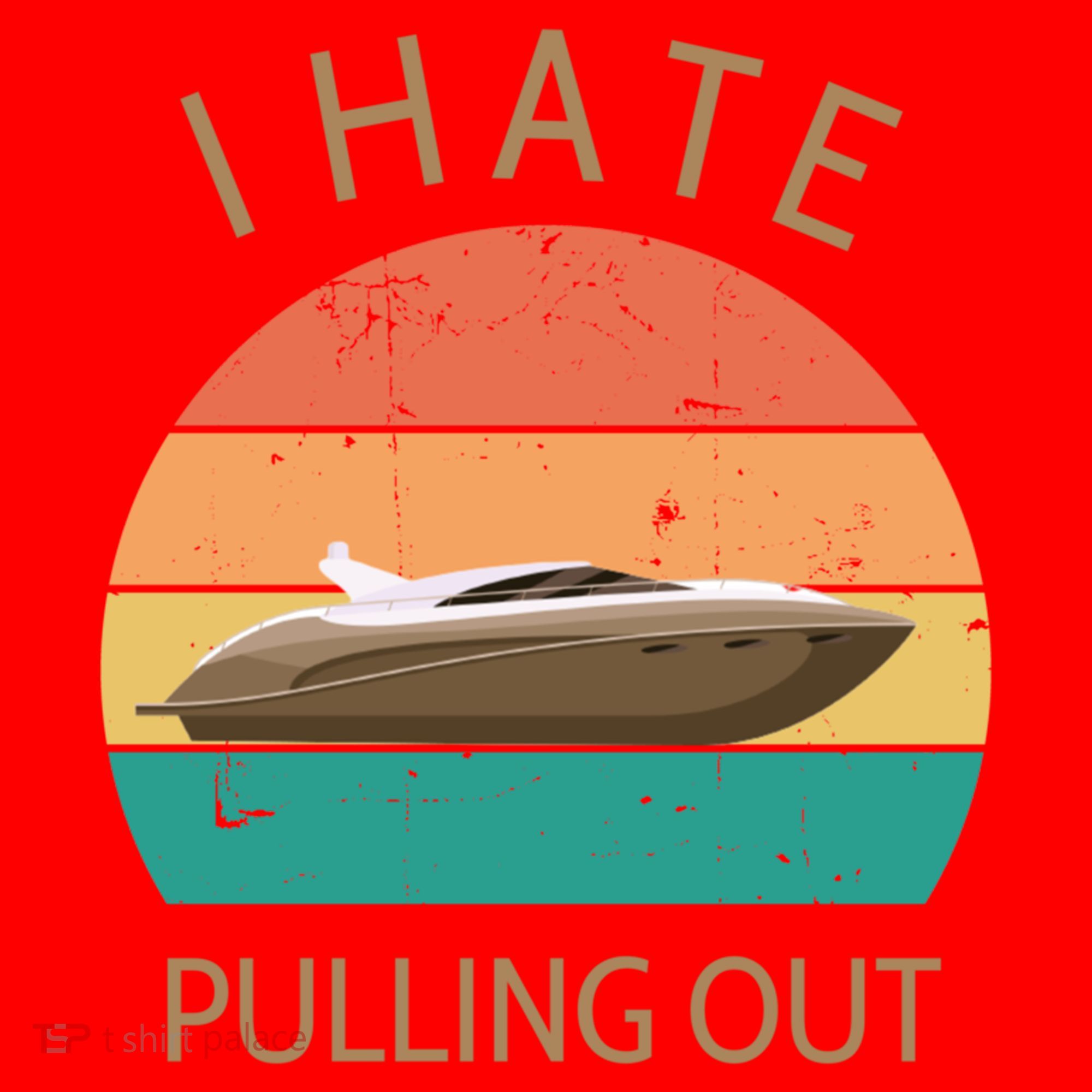 I Hate Pulling Out Retro Boating Boat Captain Gift Santa Hat