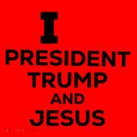 I Heart President Trump And Love Jesus Santa Hat thumb 1