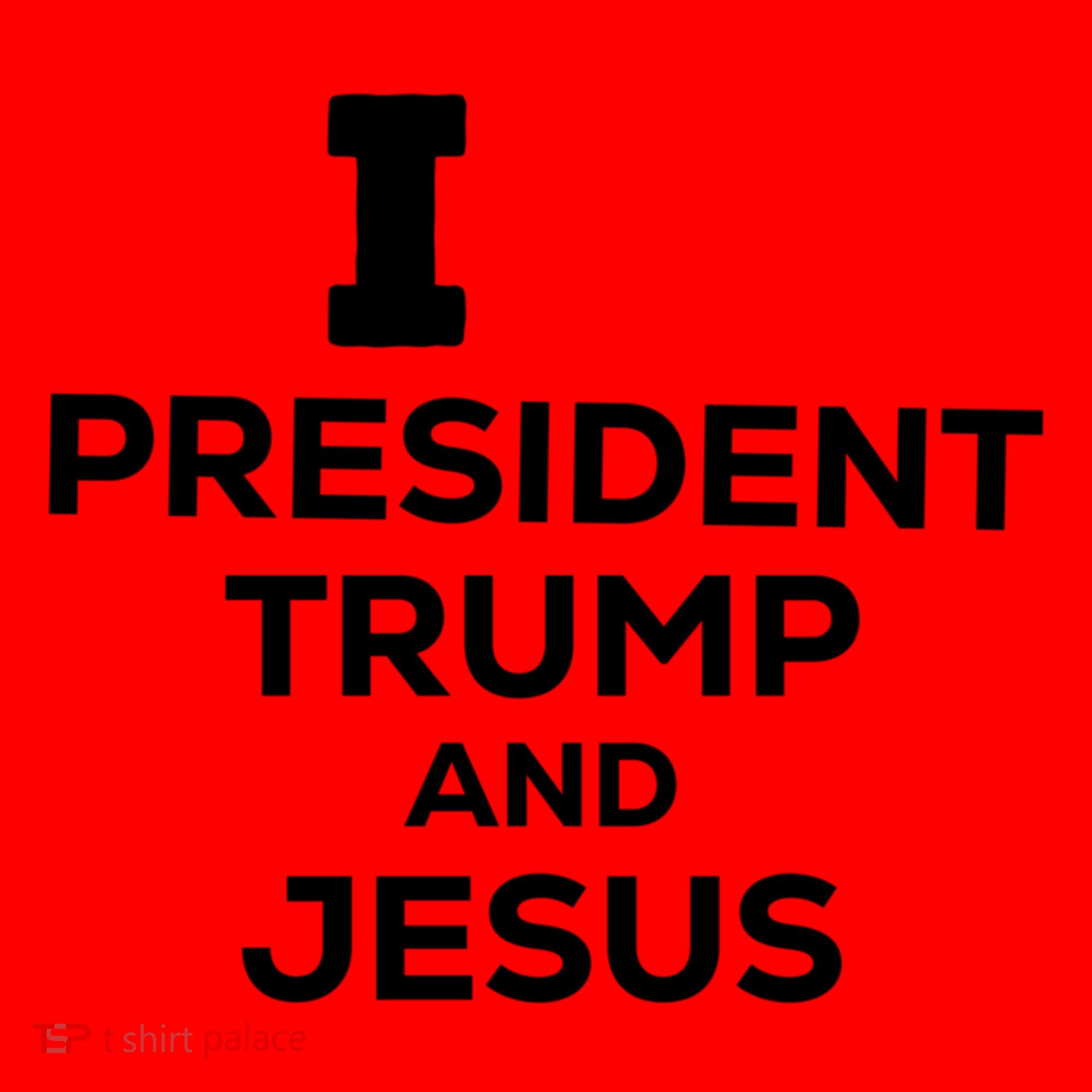 I Heart President Trump And Love Jesus Santa Hat